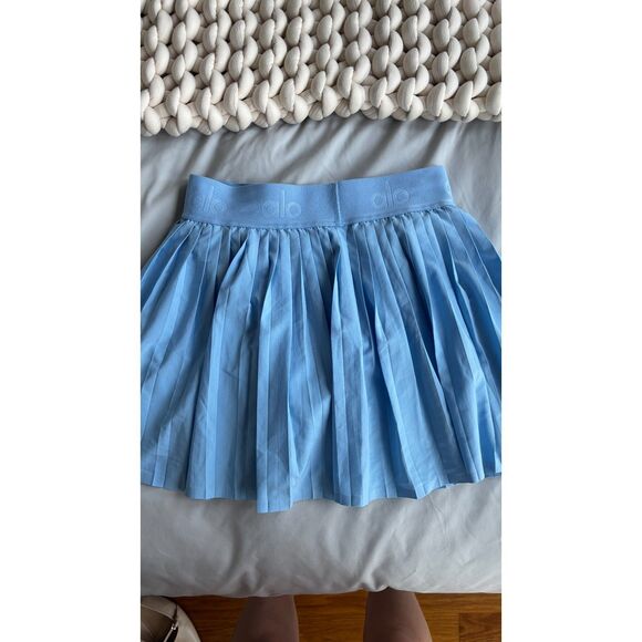 Light Blue Alo Tennis Skirt - Picture 4 of 6